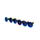 EVS Tuning Titanium Steering Wheel Screw Set - Burnt Blue