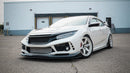 Racebred Components Front Splitter Kit - 17-21 Honda Civic Type R (FK8)
