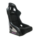 NRG FRP Bucket Seat Prisma-CHROMATIC Black Vegan Suede with Chameleon Back - Large – FRP-302BK-CHRMTC