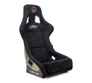 NRG FRP Bucket Seat PRISMA Edition with Pearlized Back Black Alcantara Ultra Embroidery - X Large – FRP-304BK-ULTRA