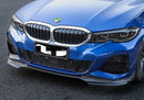 AeroLuxe 19-22 BMW G20 Spec-MP Carbon Fiber Front Lip (3 PCS)