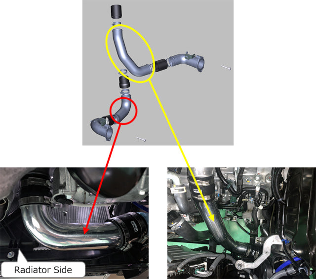 HKS Intercooler Piping Kit - 2023+ Honda Civic Type R (FL5)