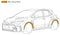 HKS Fender Molding (ABS Plastic) - 23+ Toyota GR Corolla