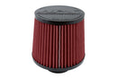 HPS Performance Universal Air Filter (Oiled) – Length 6.5", Element 5", Base OD 6" - HPS-4276-RED