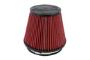 HPS Performance Universal Air Filter (Oiled) – Length 7", Element 6", Base OD 7.5" - HPS-4303-RED