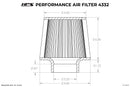 HPS Performance Universal Air Filter (Oiled) – Length 7.75", Element 6", Base OD 6" – 3.25" / White