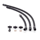 Hybrid Racing Kswap Black Fuel Line - Honda Civic 92-00 / Del Sol 93-97 / Acura Integra 94-01