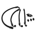 Hybrid Racing K-Swap Black Tucked Fuel Line Kit - Honda Civic 92-00 / Acura Integra 94-01