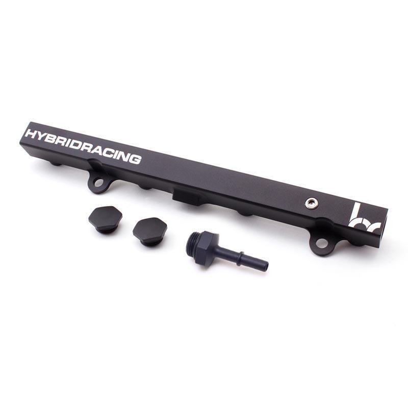 Hybrid Racing Black Fuel Rail with Fittings - Honda Civic Si 01-05 / Acura RSX 02-06