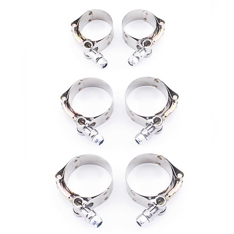 Hybrid Racing Radiator Hose T Bolt Clamp Kit - Honda Civic Si 06-11