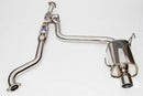Invidia Q300 Catback Exhaust (Rolled SS Tip) - Subaru WRX Sedan 08-14