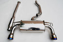Invidia Q300 Catback Exhaust (Rolled Ti Tip) - Mitsubishi EVO X 08-15