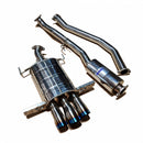 Invidia Q300 Cat-Back Exhaust (Triple Ti Tips) - Honda Civic Hatchback Sport 17-21