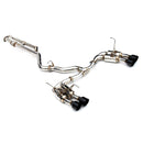 Invidia Gemini R400 Cat-Back Exhaust (Black Quad Tips) - Subaru WRX 2022+