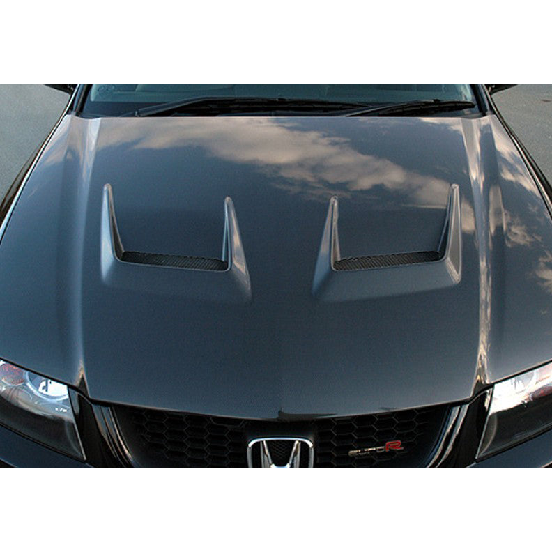 J's Racing Type V Full CFRP Hood - 04-08 Acura TSX