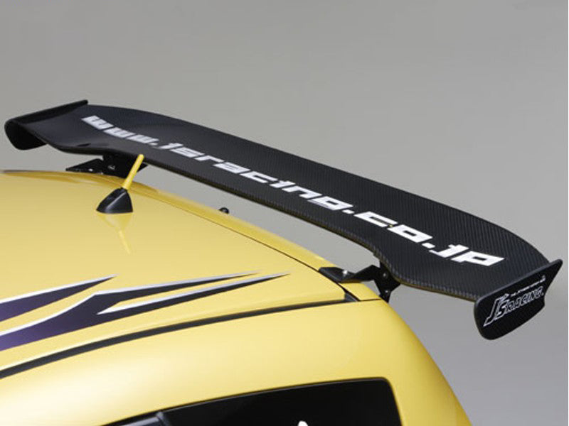 J's Racing 3D GT Wing (Type 1 / Wet Carbon / 1330mm) - 09-14 Honda Fit (GE)