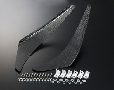 J's Racing Carbon Fiber Canards - 99-00 Honda Civic (EK9)
