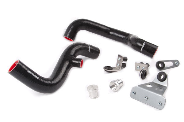 K-Tuned Driver Side Radiator Hoses with Bolt-On Rad Bracket Kit (K20 Head) - Honda / Acura K Swapped Cars