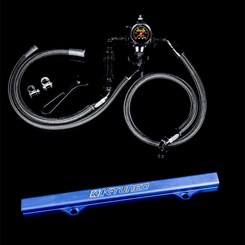 K-Tuned Center Feed Fuel System for K Swap (Blue) - Honda Civic 92-00 / Acura Integra 94-01