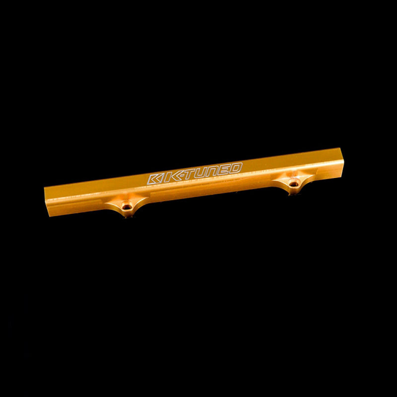 K-Tuned K-Series Fuel Rail with Gauge (Gold) - Honda Civic Si 02-15 / Acura RSX 02-06 / TSX 04-08