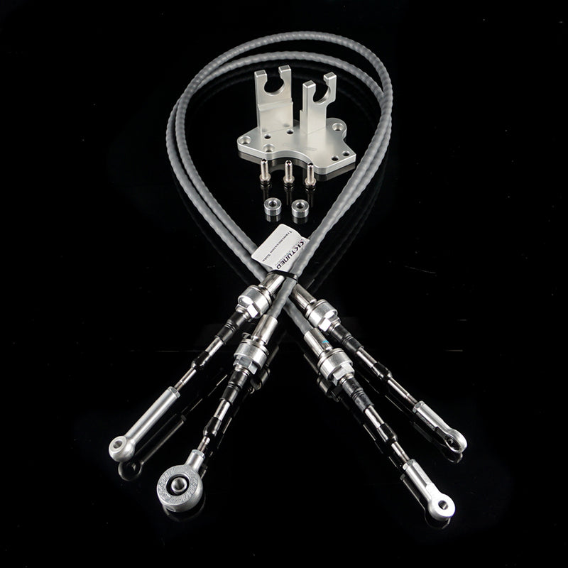 K-Tuned Cable Bracket with Race-Spec Shifter Cables (RSX Shifter) - Honda Civic 92-00 / Acura Integra 94-01