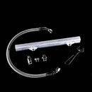 K-Tuned Fuel Rail Kit (Brushed) Center Feed Fuel Line - Honda Civic Si 02-15 / Acura RSX 02-06