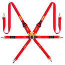 Momo Racing SR6 6-Point Harness (2026 Expiration) - Red