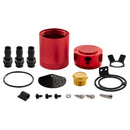 Mishimoto Compact Baffled Oil Catch Can (Red / 3-Port) - Universal