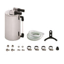 Mishimoto Large Aluminum Oil Catch Can (Silver) - Universal