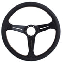 Nardi Sport Rally Steering Wheel - 350mm | Black Perforated Leather / Italian Stitching