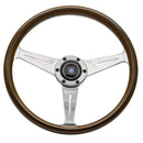 Nardi Classic Steering Wheel - 360mm | Wood Finish w/ Glossy Spokes