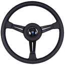 Nardi Classico Steering Wheel - 365mm | Black Leather / Black Spokes / Black Stitch