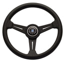 Nardi Classic Steering Wheel - 340mm | Black Leather w/ Grey Stitch