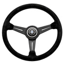 Nardi Classic Steering Wheel - 360mm | Black Suede / Black Spoke w/ Black Stitching