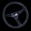 Nardi Sport Rally Deep Corn Steering Wheel - 350mm | Black / Black Suede / Black Stitch