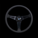 Nardi Sport Rally Deep Corn Steering Wheel - 350mm | Black / Black Perf Leather / Black Stitch