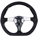Nardi Kallista Steering Wheel Metal Steering Wheel - 350mm | Black Leather w/ Black Stitching