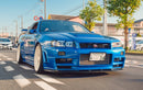 AeroLuxe 99-02 Nissan Skyline R34 GTR Spec-NSM Carbon Fiber Front Splitter