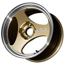Advan Oni2 Wheel - 15x7.0 / Offset +30 / 4x100 (Machining & Champagne Gold)