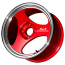Advan Oni2 Wheel - 15x7.0 / Offset +42 / 4x100 (Machining & Racing Candy Red)