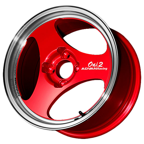 Advan Oni2 Wheel - 15x7.0 / Offset +42 / 4x100 (Machining & Racing Candy Red)