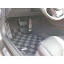Phase 2 Motortrend Checkered Race Floor Mats (Dark Grey / Front) - 20+ Toyota GR Supra (A90/A91)