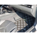 Phase 2 Motortrend Checkered Race Floor Mats (Dark Grey / Front) - 20+ Toyota GR Supra (A90/A91)