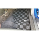 Phase 2 Motortrend Checkered Race Floor Mats (Dark Grey) - 04-09 Honda S2000 (AP2)