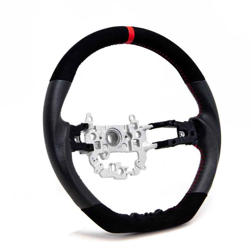 PRL Motorsports Steering Wheel (Leather / Suede - Red Stitch) - Honda Civic 1.5T incl Si 2022+