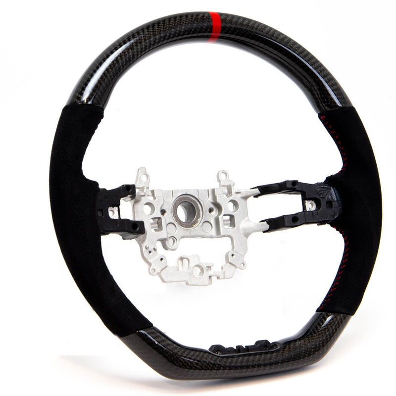 PRL Motorsports Steering Wheel (Carbon / Suede - Red Stitch) - Honda Civic 1.5T incl Si 2022+
