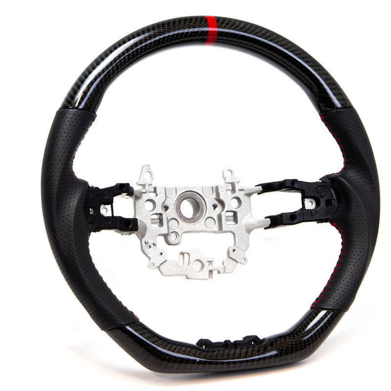PRL Motorsports Steering Wheel (Carbon / Leather - Red Stitch) - Honda Civic 1.5T incl Si 2022+