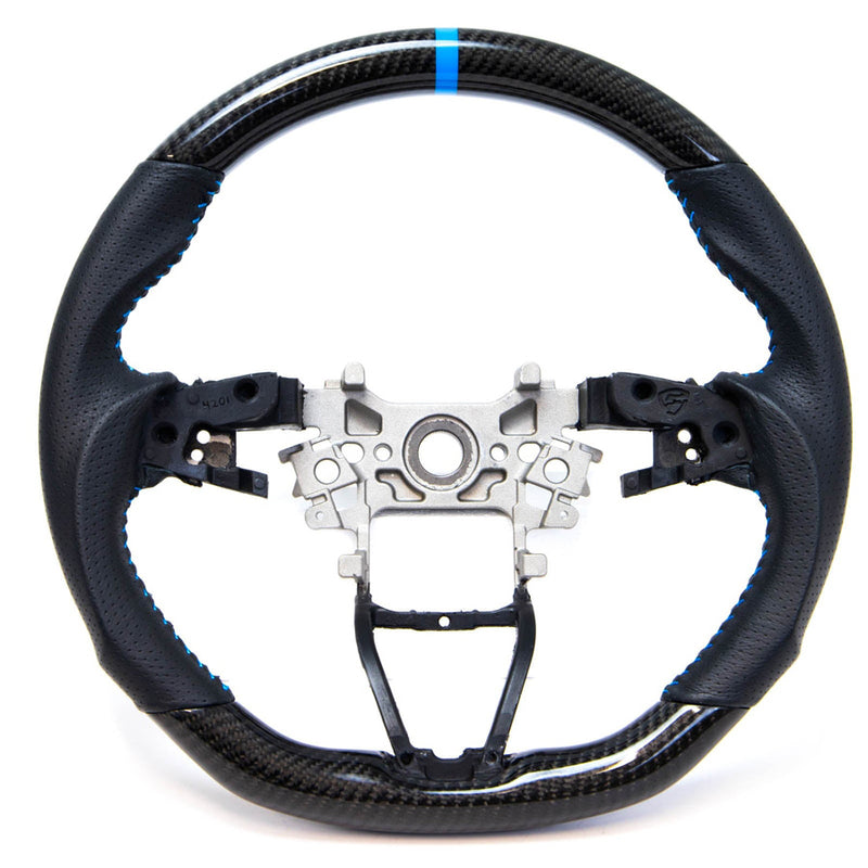 PRL Motorsports Steering Wheel (Carbon / Leather - Blue Stitch) - Honda Accord 18-22
