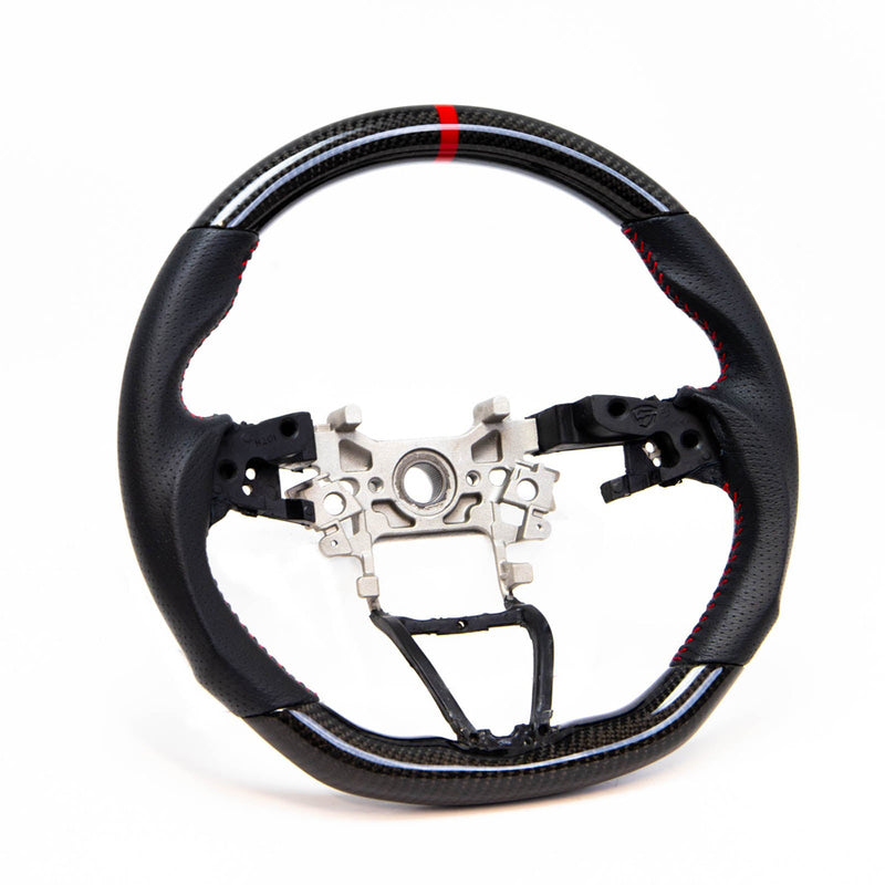 PRL Motorsports Steering Wheel (Carbon / Leather - Red Stitch) - Honda Accord 18-22