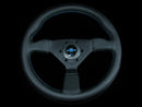 Personal Neo Grinta Steering Wheel - 330mm | Black / Blk Perf Leather / Baby Blue Stitch